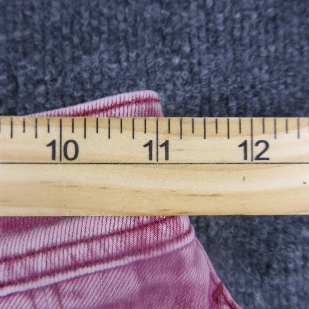 Gap American Girl Skirt Girls 10 Pink Denim Pleated Adjustable‎ Snap Waist
